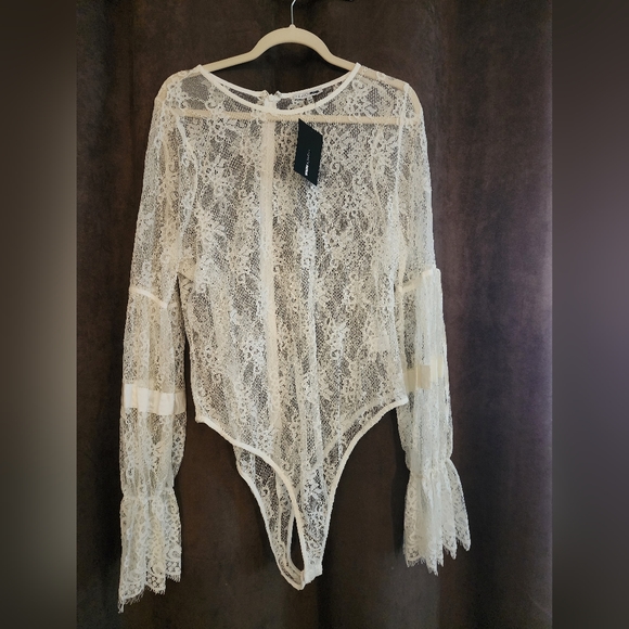 Fashion Nova plus size 2 xl lace bodysuit - Picture 1 of 4